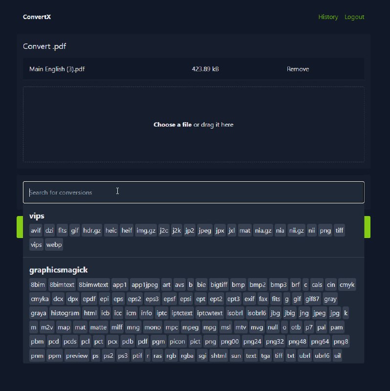 💾 ConvertX v1.0📦 自托管文件转换工具 ｜ 开源项目 ｜ Web📌 详情请展开列表